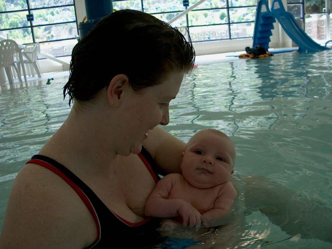 I'm swimming!