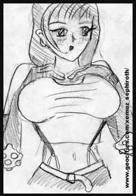 Tifa Lockheart, un peuqeo boceto, necesita muchas modificaciones pero la idea me gusto