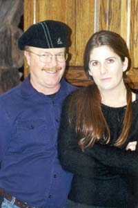 Neta poses with the Big Gay Dad (Seen on the Homefries page as Pad)
