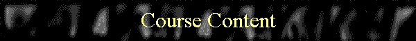 Course Content