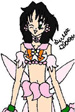 Sailor Flora standing, looking distorted