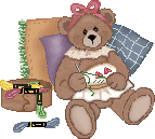 Thanks Robyn, for this special little sewing bear. She reminds me of my Mom!