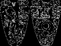 Esquema de la paleta de Narmer
