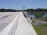 This is the new bridge.  The old one was narrower.