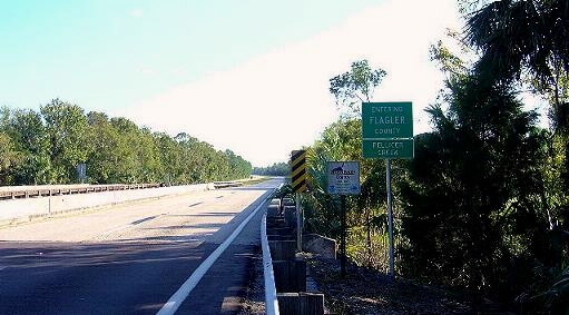 US One at the Flagler County line.