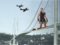 Crowe on the Tacoma Narrows Bridge