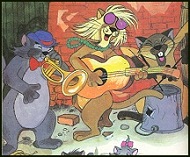 Scat Cat, English Cat, and Chinese Cat from Disney's Aristocats