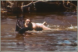 Bareback, bare-assed and buck naked.