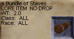 A bundle of Staves