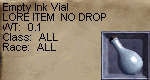 Empty Ink Vial