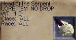 Head of the Serpent