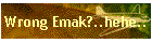 Wrong Emak?..hehe..