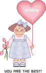 ok, she's not really pink, but her balloon and shirt are!