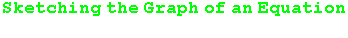 Sketching the Graph of an Cubic Equation