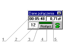 Wygld okna danych poczenia