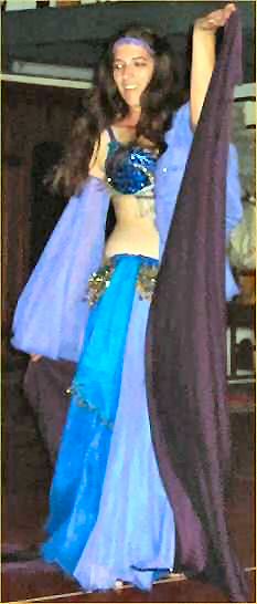 Yael Tal performing a Belly Dance