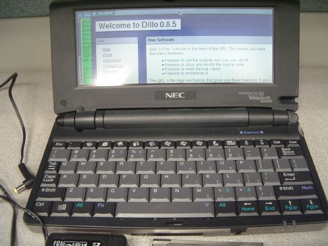 picture of MobilePro 780 running netbsd