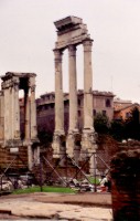 Probably the three most famous columns in the Roman Forum.