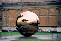 One of the courtyards inside the Vatican city.