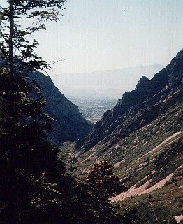 View of Utah Valley from American Fork Canyon
