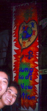 THE BANNER OF YFC-SSAM!!! OH MY!! we won 1st place..!!!!! hahaha... thanx to marianne...