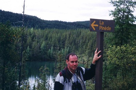 Sylvain in trail La Pin�de, Sept. 2nd 2001