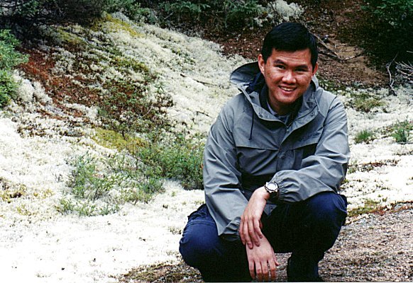 Yin Choy and the famous lichen gardens, Sept. 1st 2001
