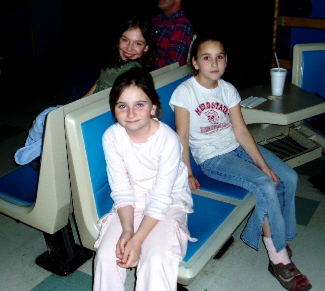 Maddie, Brittani & Meg relaxing