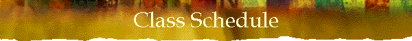 Class Schedule