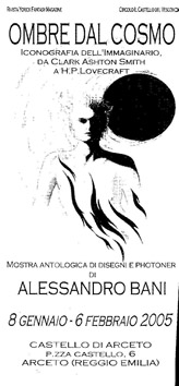 L'invito della mostra con ill. di A. Bani