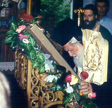 venerating the icon
