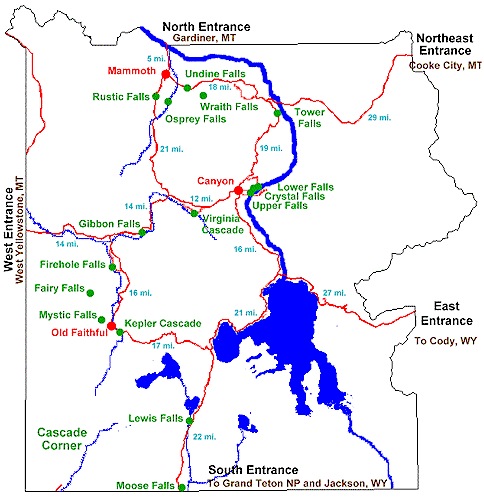 Waterfalls Map
