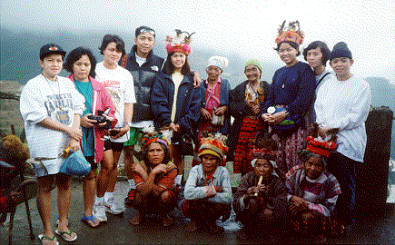 Posing with the Natives