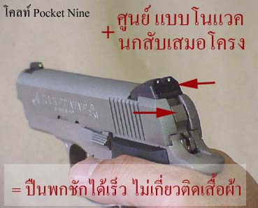 Colt pocket 9 = Novak sight + bobbed hammer = perfect for concealment