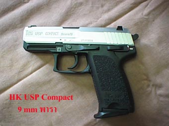 HK USP COMPACT STAINLESS in 9 mm para and .45 ACP
