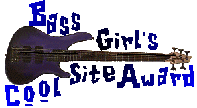 Bass Girl's Cool Site Award