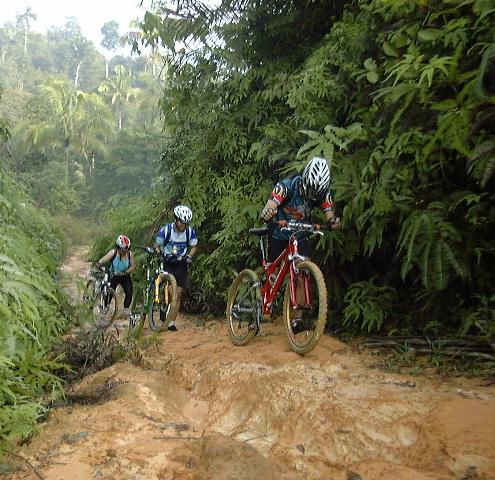 Slippery and sticky mud!