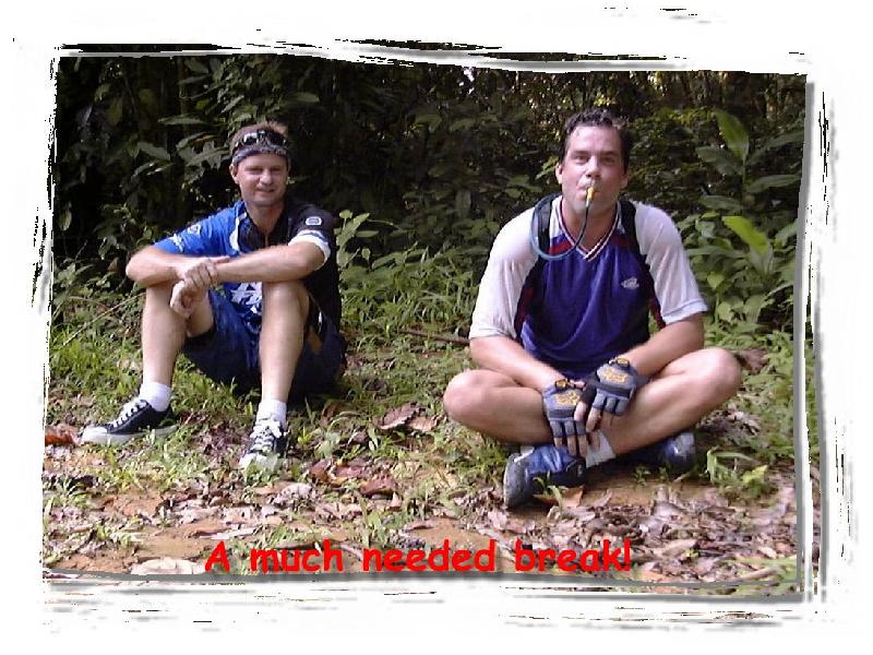 Craig and his friend resting!