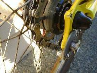 Rear view of tensioner