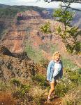 Karen at Waimea Canyon