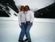 Karen and Will on Lake Louise