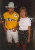 Karen and Tommy Lee Jones at the Houston Polo Club