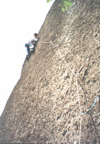 Escalando em Pedra Grande