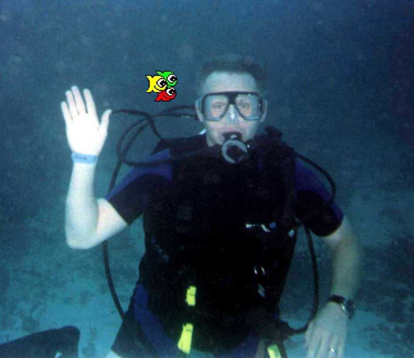 On the bottom in Playacar, Mexico.
