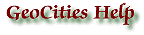 GeoCities Help