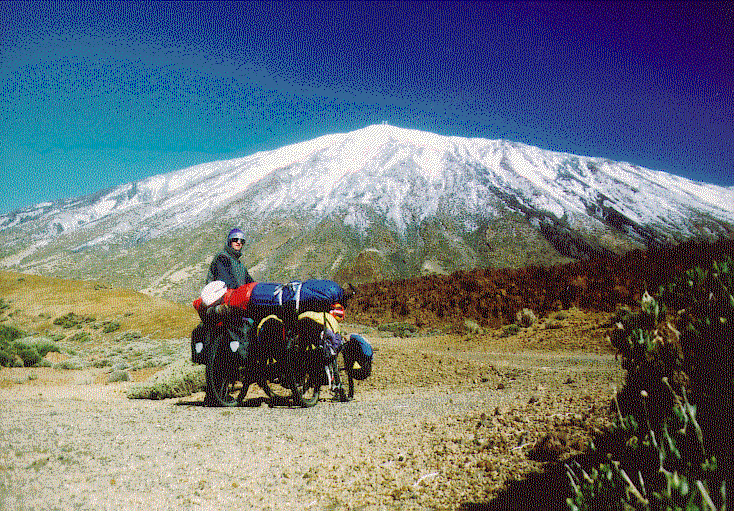 view of the Teide on Teneriffe Island