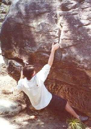 Me working it off the poor intermediate seam