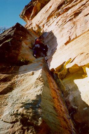 Andrew finally deigns to pose for my incredibly novel 'arse-shot' approach to photography, on Clockwork Orange (*** 61m 20), Shipley Lower