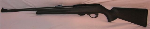 Reminton 597 synthetic .22 facing left