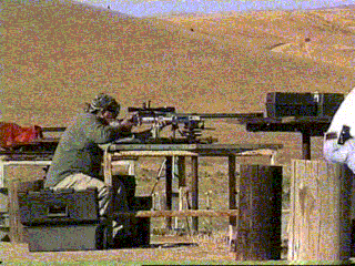 Fifty cal firing